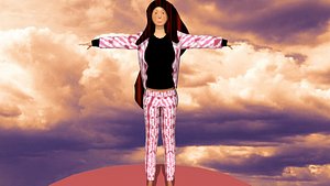 woman in snazzy suit