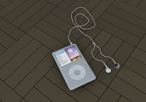 Apple music player classic white