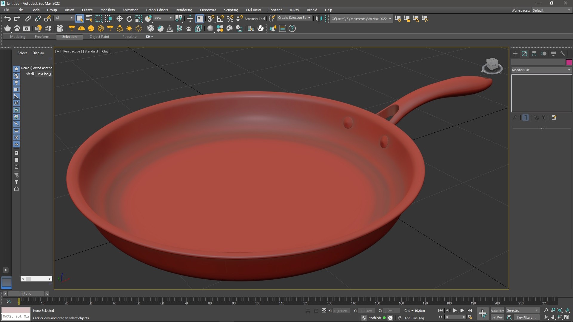 HexClad Hybrid Nonstick Pan 12-inch for 3D Print 3D model preview
