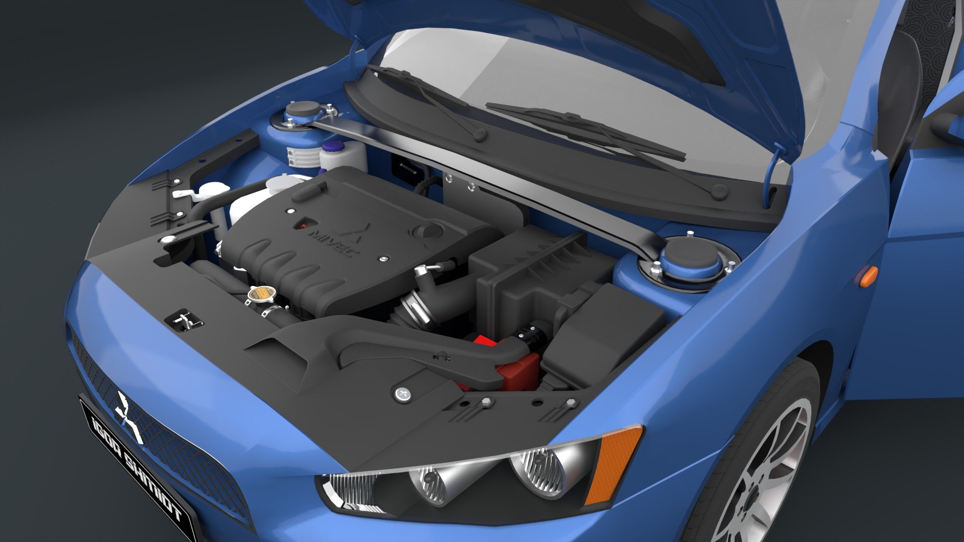 3D Mitsubishi Lancer 2008 Lowpoly Model - TurboSquid 2296963