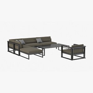 Manutti Fuse Outdoor Garden Modular Sofa 01 PBR