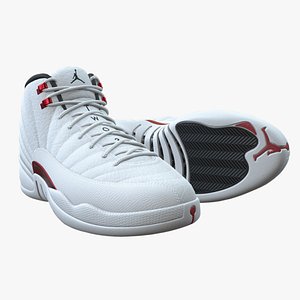 Air Jordan 12-retro sneaker-PBR model-2 3D model