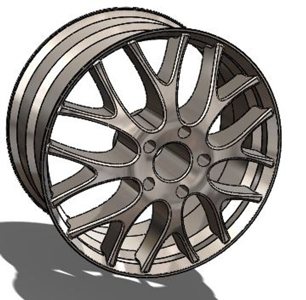Car rim model - TurboSquid 1323645