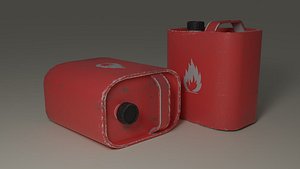 Lowpoly PBR jerrycan game ready canister Low-poly 3D model 3D model