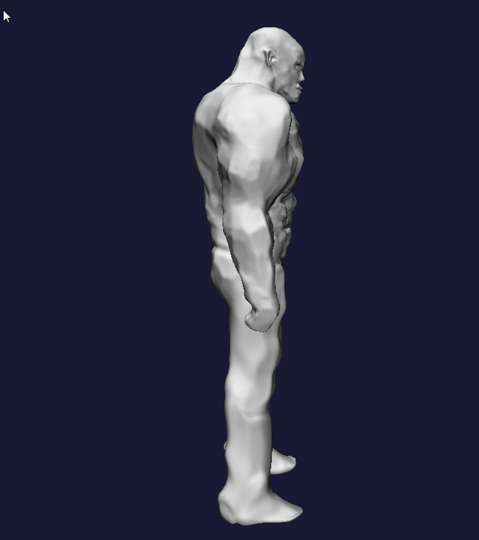 3d Strong Guy Model