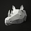Low Poly Animal Head SET 1 