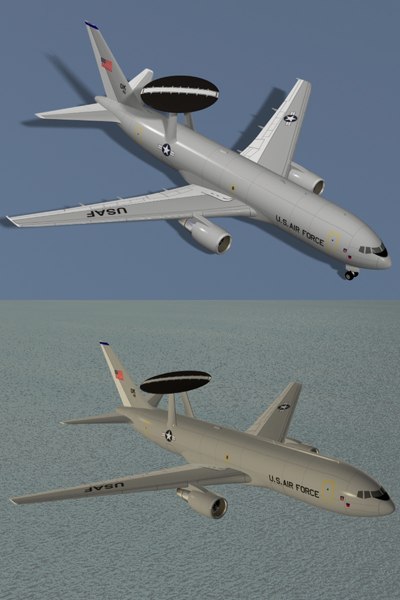 E-767 AWACS美国空军3D模型- TurboSquid 194500