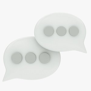 3D Talk Balloon Icon model