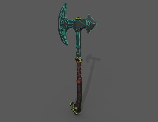 Stylized axe model - TurboSquid 1541244