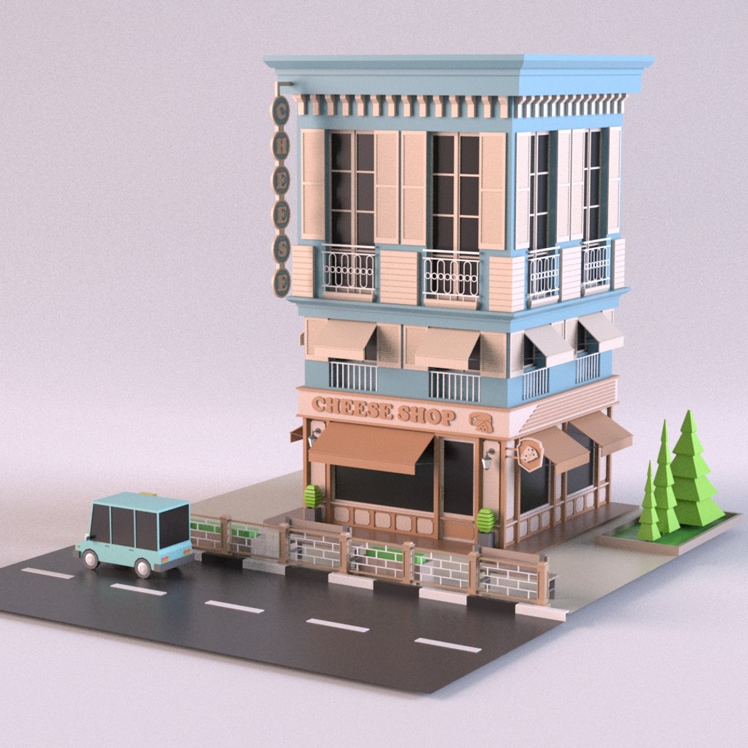 3D Cheeseshop 01 Model - TurboSquid 1475238