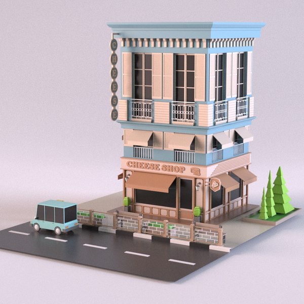 3D building bistro bar - TurboSquid 1409625