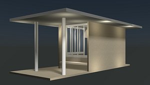 3D Security booth 24u12