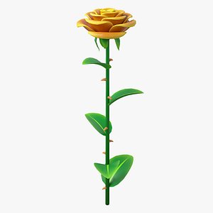Cartoon Rose Flower 04