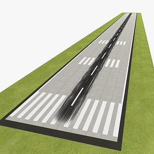 3D Old runway modules - Concrete Fine - RWY Only