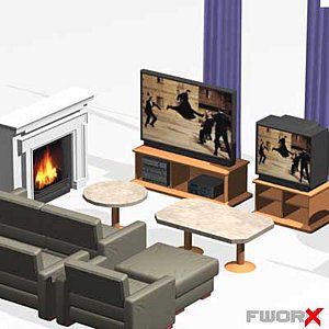 furniture set 3d model