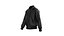 Chaqueta de cuero raglán masculina