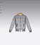 Chaqueta de cuero raglán masculina