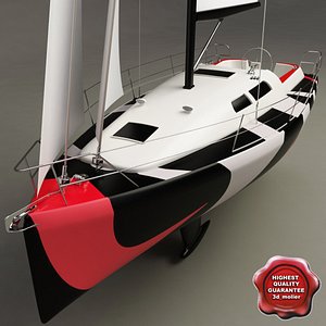 harmony 38 sailing yacht 3d model