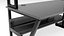 Diseño interior de mesa de PC para juegos moderna, modelo 3D listo para usar