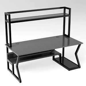 Modern Gaming PC Table Interior Design Ready 3D Model 3D