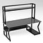 Diseño interior de mesa de PC para juegos moderna, modelo 3D listo para usar