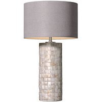 Modern Mother-of-Pearl Nacre Marble Mosaic Nightstand Table Lamp 3D model