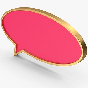 3D Speech Bubble model