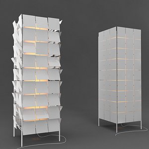 Cubrik Square floor lamp by Antoni Arola