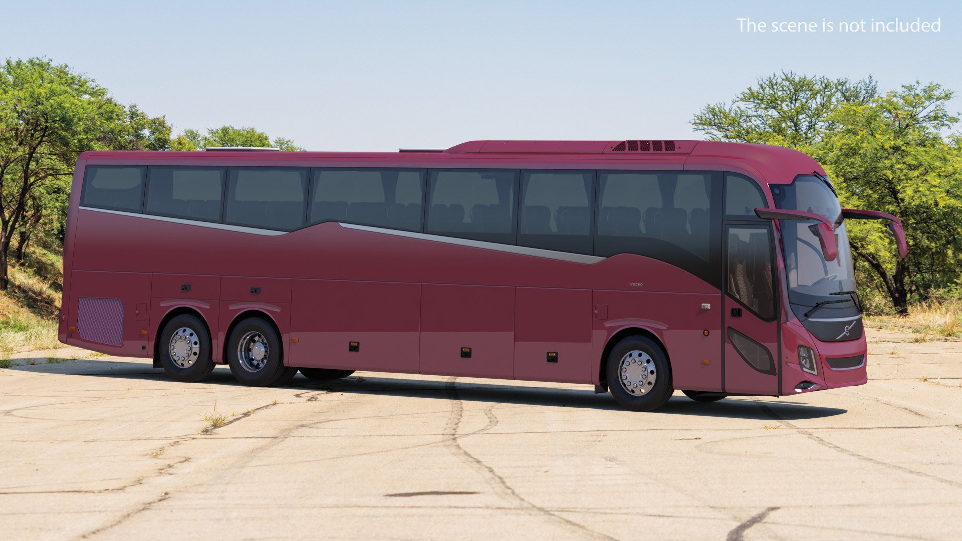 Volvo 9900 Bus 3D model preview
