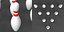 Bowling pins 3D model