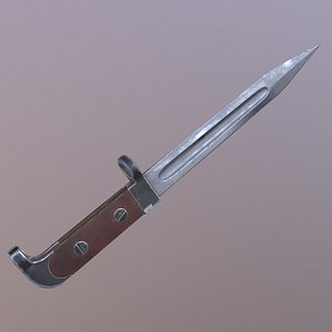 3d ak-47 bayonet model