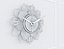 Piante decorative in metallo con oro m8