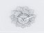 Piante decorative in metallo con oro m8