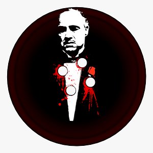 3d model clothing button godfather