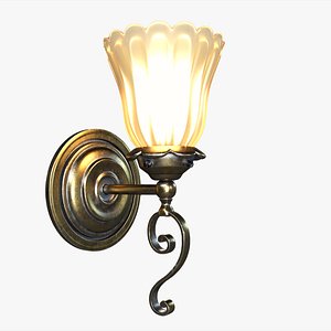 3D victorian wall light lamp