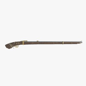 3D model Ancient long-range weapon firearms