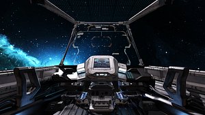 Spaceship Cockpit v1 Lowpoly PBR