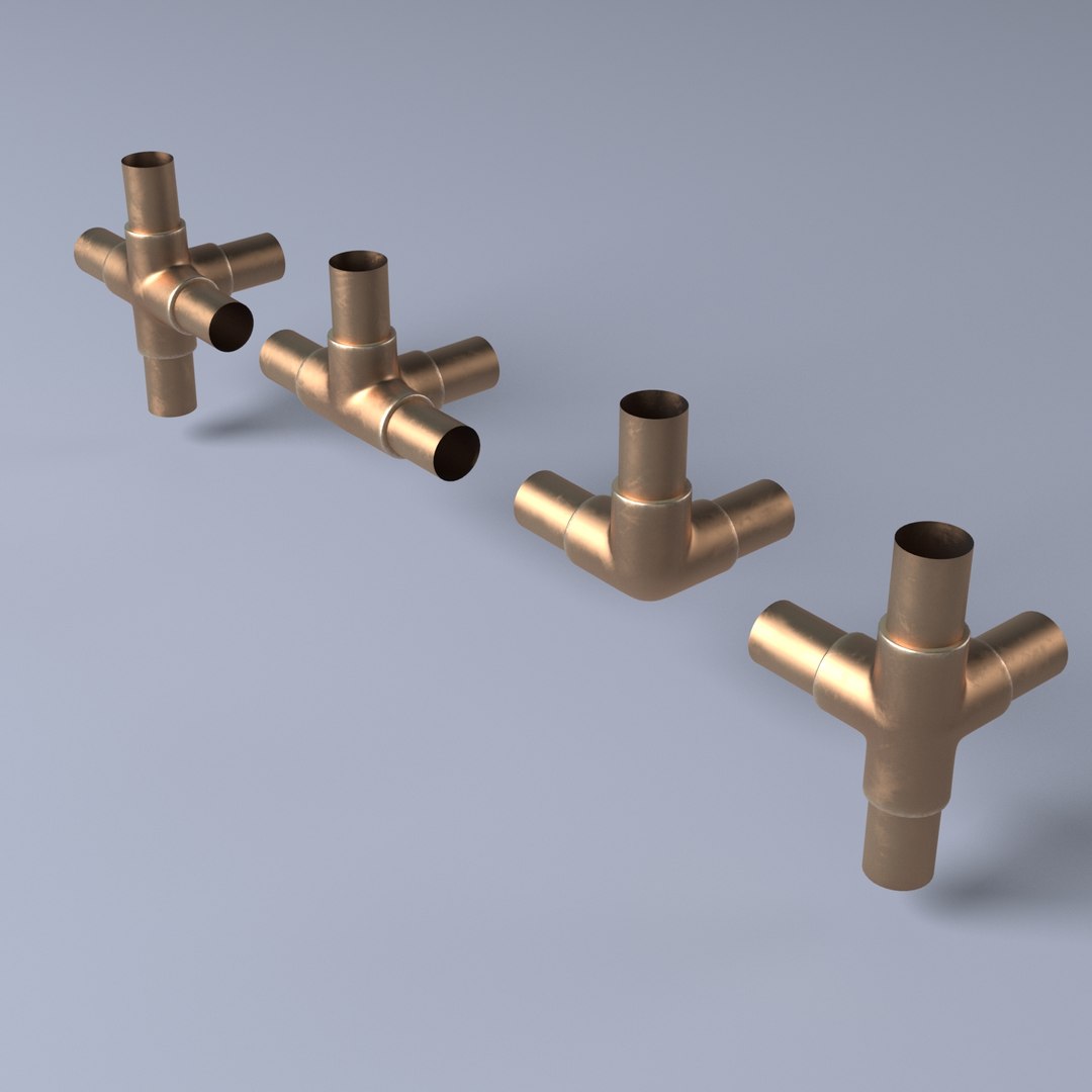 pipe junctions 3D model https://p.turbosquid.com/ts-thumb/Sd/BZELJj/Zem3gPih/pipe001/jpg/1502357670/1920x1080/fit_q87/3260bc754e321865fae93aa3662c3bc2e1d7684b/pipe001.jpg