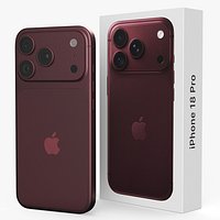 Apple iPhone 18 pro with Retail Box Burgundy