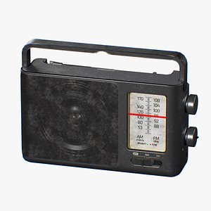 Retro radio Heavy-Duty 3D model