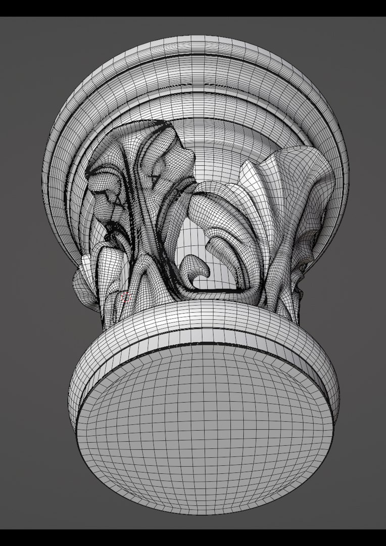 3D Column Head 05 - TurboSquid 1847312