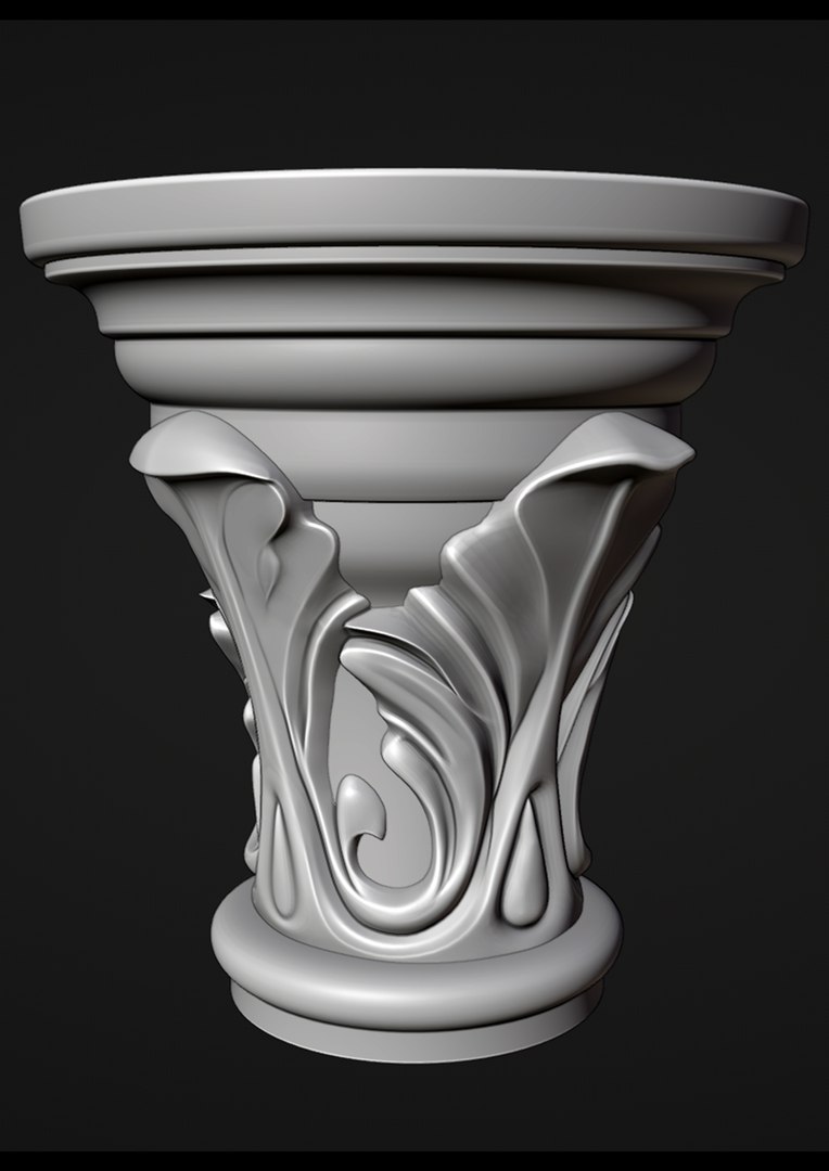 3D Column Head 05 - TurboSquid 1847312
