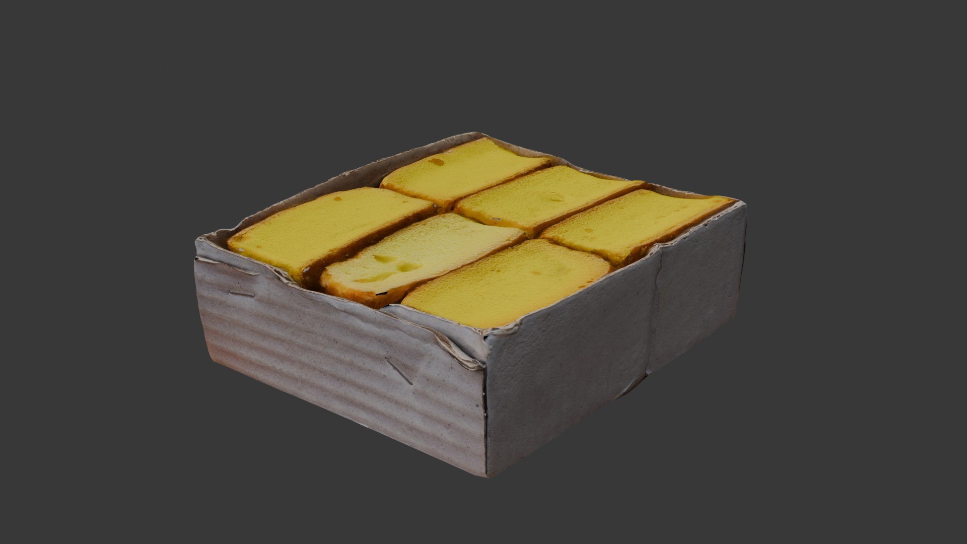 Box of Sliced Sponge Cakes 3D Scan 3D model https://p.turbosquid.com/ts-thumb/Sd/KWzEm7/Ov/7/jpg/1747026359/1920x1080/fit_q87/ac1f8ff4d5fb78a24aeba5244d50f8e22c2baf60/7.jpg
