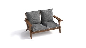 3D PBR High Poly and Low Poly Sofa ArchViz Game Ready Asset