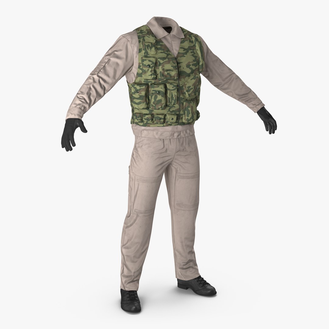 Military Uniform 3D model preview