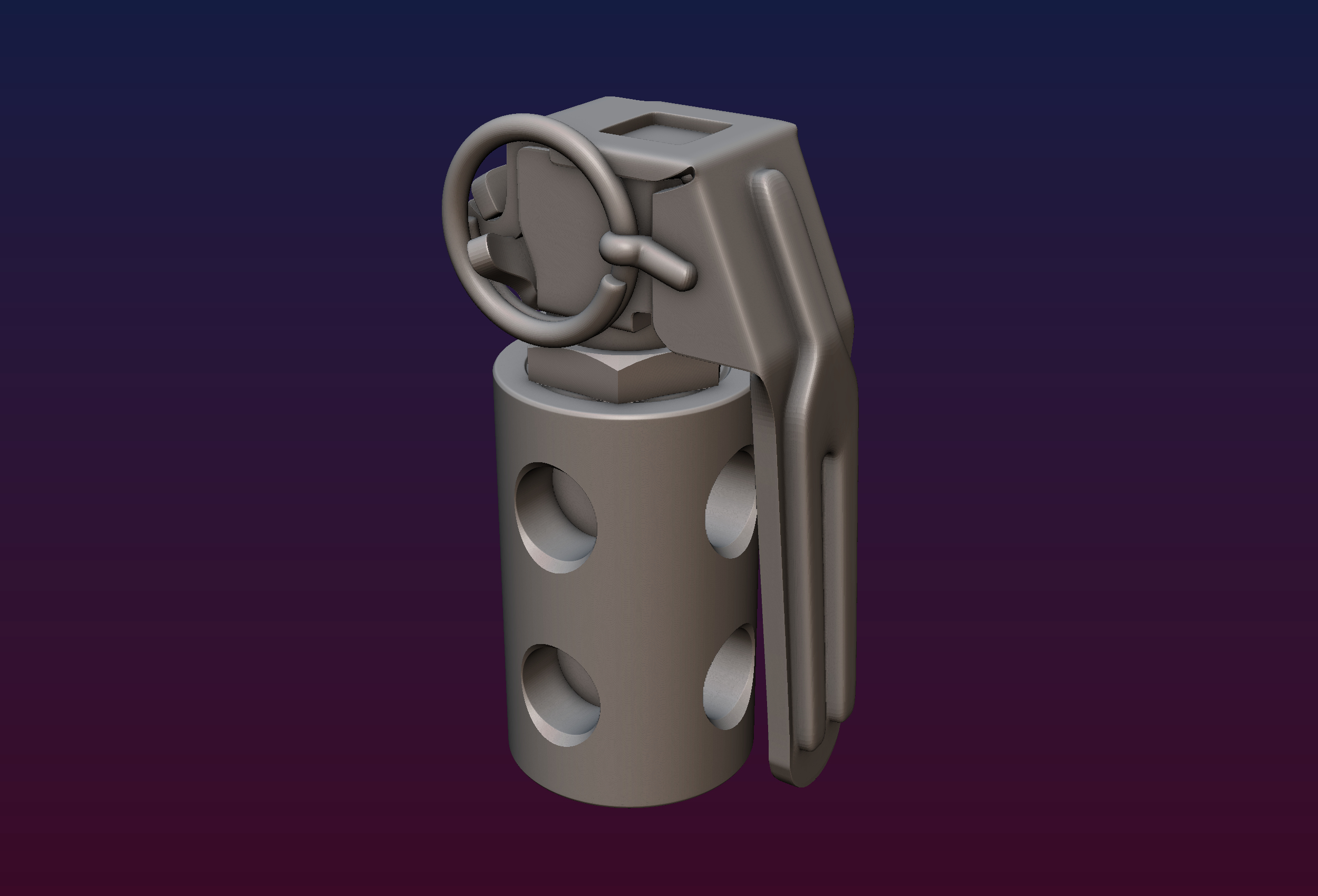 Flashbang Grenade Stylized m84 3D print 3D model - TurboSquid 1878367