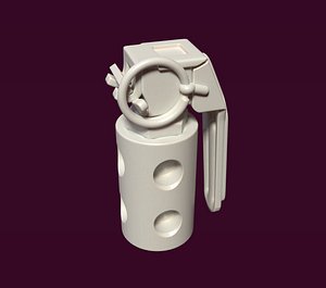 Flashbang Grenade Stylized m84 3D print 3D model