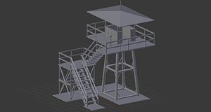 3d model watchtower