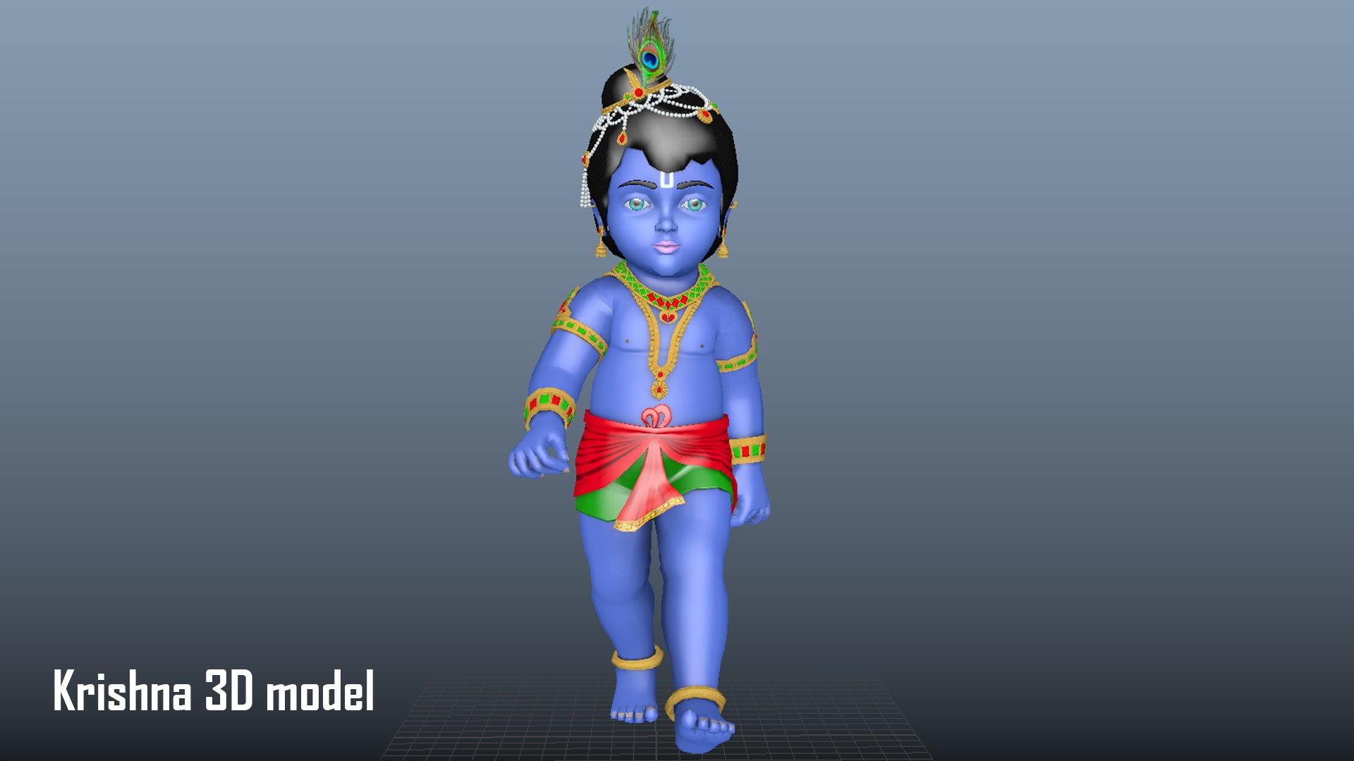 Lord Krishna 3D Model Artwork 3D Model - TurboSquid 2083185