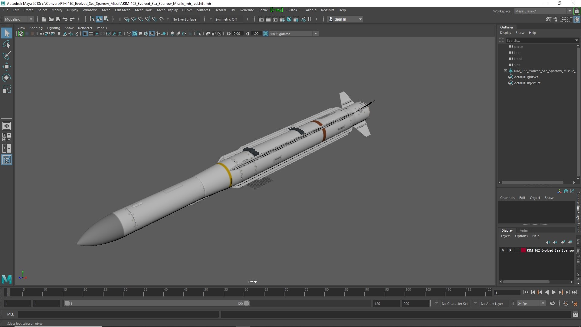 3D RIM-162 Evolved Sea Sparrow Missile https://p.turbosquid.com/ts-thumb/Sd/UvHVTE/2p/rim162_evolved_sea_sparrow_missile_1002/jpg/1783063063/1920x1080/fit_q87/4b5ba5c98477ef16163def1fe48604d1eb437609/rim162_evolved_sea_sparrow_missile_1002.jpg